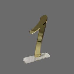 Table Numbers   Acrylic Gold Mirror 