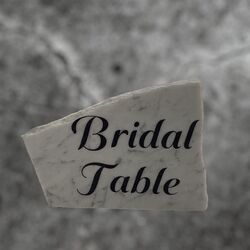 Table Numbers   Marble   White