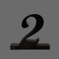 Table Numbers   Wooden Black Script 