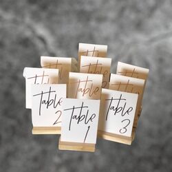 Table Numbers    Rose Gold Set