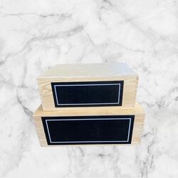 Table Rises - Timber with Black Chalk Board  