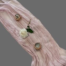 Table Runners   Cheesecloth   Dusty Pink 