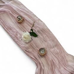 Table Runners   Cheesecloth   Dusty Pink 