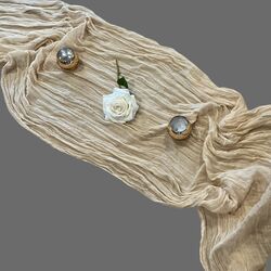 Table Runners   Cheesecloth   Sand 
