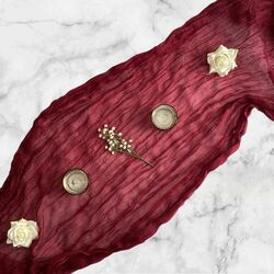 Table Runners   Gauze   Burgundy 