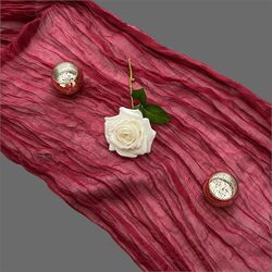 Table Runners   Gauze   Burgundy 