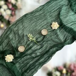 Table Runners   Gauze   Emerald Green 