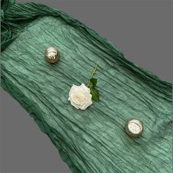 Table Runners   Gauze   Emerald Green 