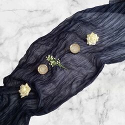 Table Runners   Gauze   Navy 