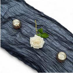 Table Runners   Gauze   Navy 