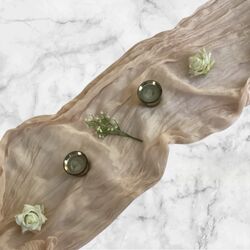Table Runners   Gauze   PeachBlush