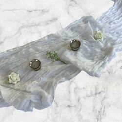 Table Runners   Gauze   Pure White 
