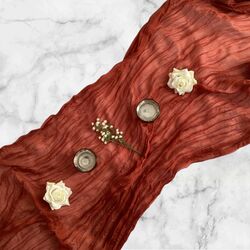 Table Runners   Gauze   Rust 