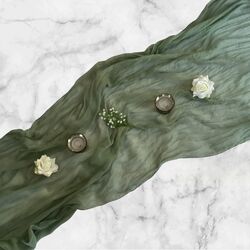 Table Runners   Gauze   Sage