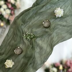 Table Runners   Gauze   Sage