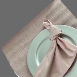 Table Runners   Hessian Baby Pink 