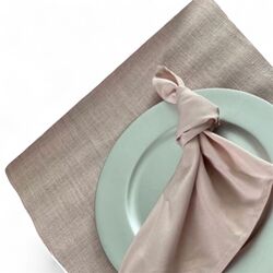 Table Runners   Hessian Baby Pink 