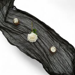 Table Runners    Gauze   Black 