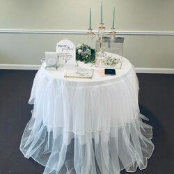 Tablecloth   Two Tier Organza
