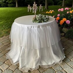 Tablecloth   Two Tier Organza