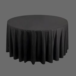 Tablecloths   Black Round 305cm 