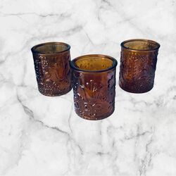 Tea-Light/Votive Holders - Amber 