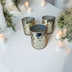 TeaLightVotive Holders  Gold Electroplated 