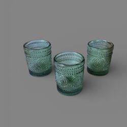 Tea LightVotive Holders   Emerald Green 