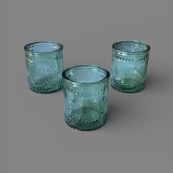 Tea LightVotive Holders   Emerald Green 