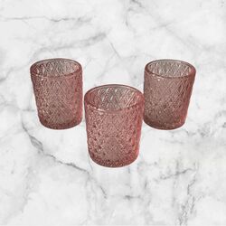Tea LightVotive Holders   Pink 