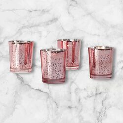 Tea LightVotive Holders   Rose Gold 