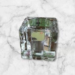 Tea Light Holders   Clear Crystal Square 