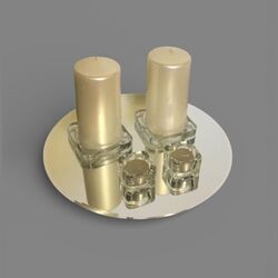 Tea Light Holders   Clear Square