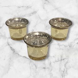 Tea Light Holders   Gold 