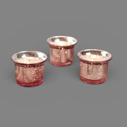 Tea Light Holders   Rose Gold 