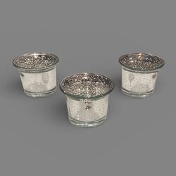 Tea Light Holders   Silver 