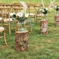 Tree stumps for Ceremony Aisle (Coming soon) 