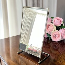 Vanity Mirror  Gold Free Standing 