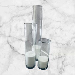 Vase   Clear Glass Vase   Tall   80cm