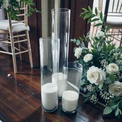 Vase   Clear Glass Vase   Tall   80cm