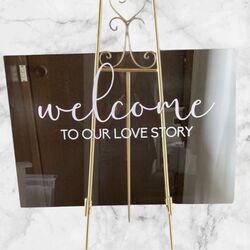 Welcome Board   Clear Acrylic 
