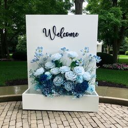 Welcome Flower Box  Silk Arrangements 