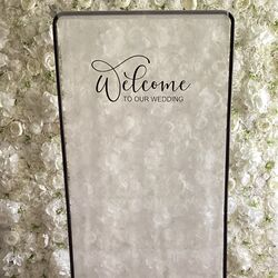 Welcome Sign - Organza