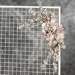 White/Pink Arrangement - Orchids/Cherry Blossom. 