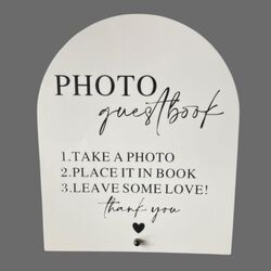 White Arch   Photo Guestbook Sign
