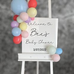 White Bridal Shower Board 