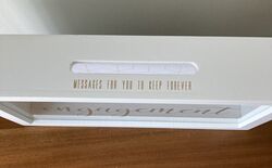 White Engagement Card Box 