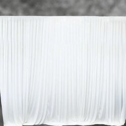 White Material Backdrop   3m x 3m Satin 