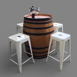 Wine Barrel Set