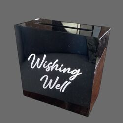 Wishing Well   Black Acrylic 